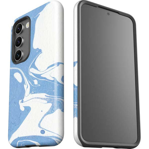 Marbleized Blue Galaxy S23 Pro Case
