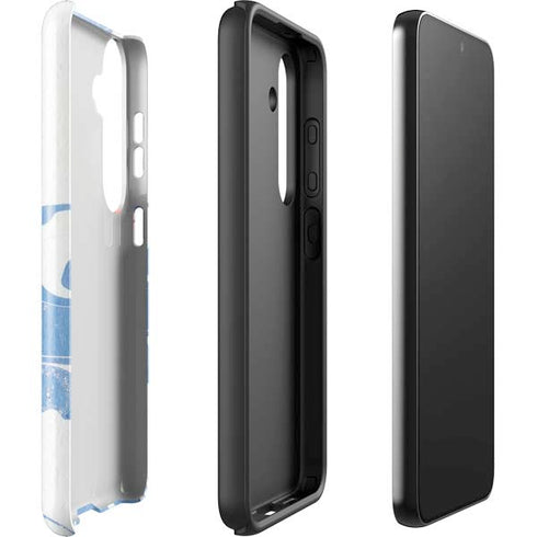 Marbleized Blue Galaxy S24 Plus Impact Case