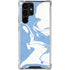 Marbleized Blue Galaxy S24 Ultra Clear Case