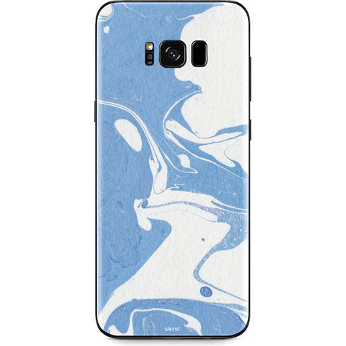 Marbleized Blue Galaxy S8 Plus Skin