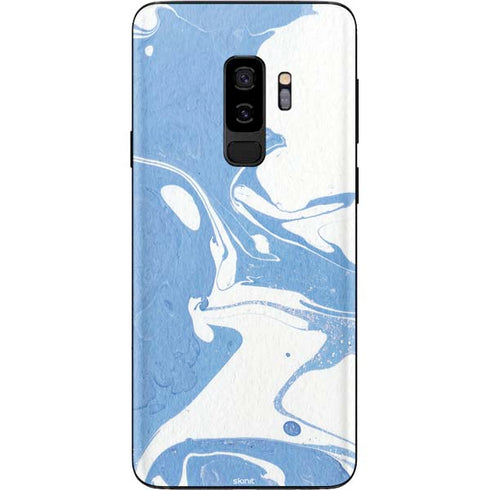 Marbleized Blue Galaxy S9 Plus Skin