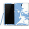 Marbleized Blue Samsung Galaxy Tab Skin
