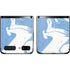 Marbleized Blue Galaxy Z Flip Skin