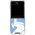 Marbleized Blue Galaxy Z Flip5 5G Clear Case