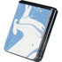 Marbleized Blue Galaxy Z Flip5 5G Skin