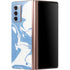Marbleized Blue Galaxy Z Fold2 5G Skin