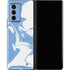 Marbleized Blue Galaxy Z Fold2 5G Skin