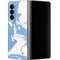 Marbleized Blue Galaxy Z Fold4 5G Skin