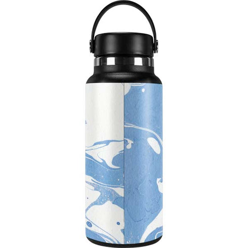 Marbleized Blue Hydro Flask 32oz Wide Mouth Skin