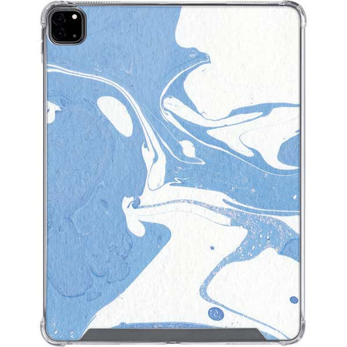 Marbleized Blue iPad Pro 12.9in (2020) Clear Case