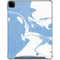 Marbleized Blue iPad Pro 12.9in (2020) Clear Case