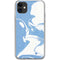 Marbleized Blue iPhone 11 Clear Case