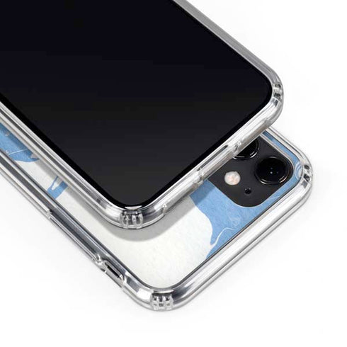 Marbleized Blue iPhone 11 Clear Case
