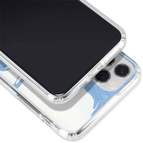 Marbleized Blue iPhone 11 Pro Clear Case