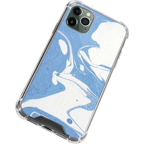 Marbleized Blue iPhone 11 Pro Max Clear Case