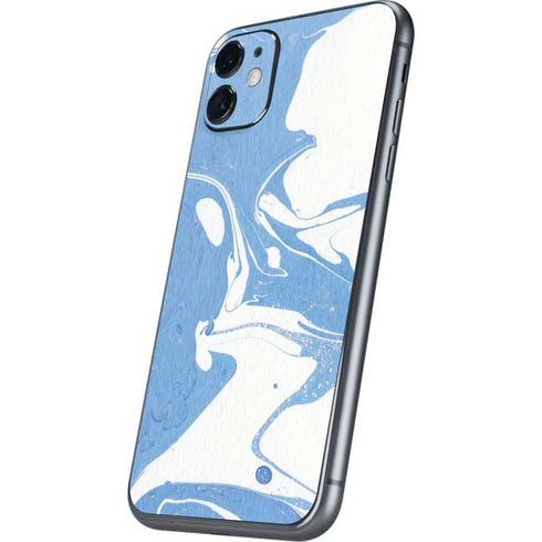 Marbleized Blue iPhone 11 Skin