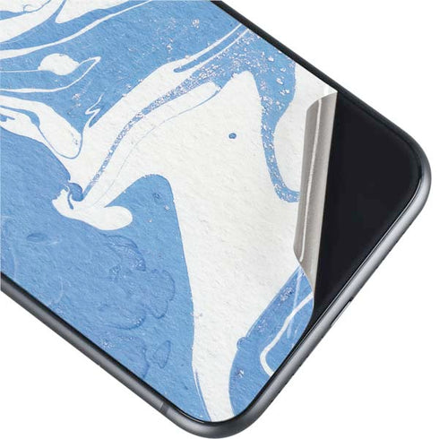 Marbleized Blue iPhone 11 Skin