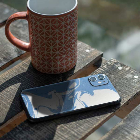 Marbleized Blue iPhone 11 Skin