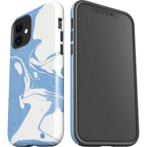 Marbleized Blue iPhone 12 Impact Case