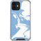 Marbleized Blue iPhone 12 Mini Clear Case