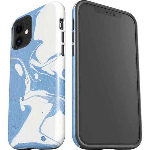 Marbleized Blue iPhone 12 Mini Impact Case