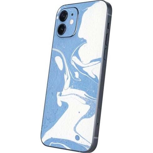 Marbleized Blue iPhone 12 Mini Skin