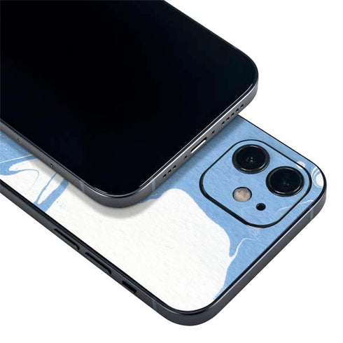 Marbleized Blue iPhone 12 Mini Skin