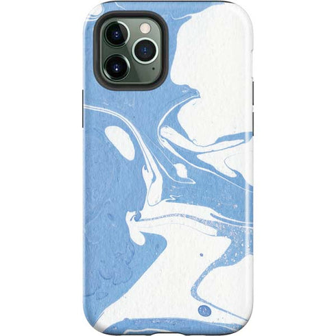 Marbleized Blue iPhone 12 Pro Impact Case