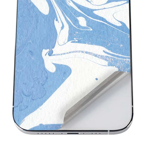 Marbleized Blue iPhone 12 Pro Skin