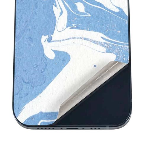Marbleized Blue iPhone 12 Skin