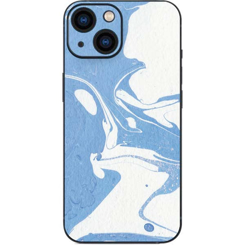 Marbleized Blue iPhone 13 Mini Skin