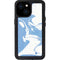 Marbleized Blue iPhone 13 Mini Waterproof Case