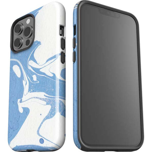 Marbleized Blue iPhone 13 Pro Max Impact Case