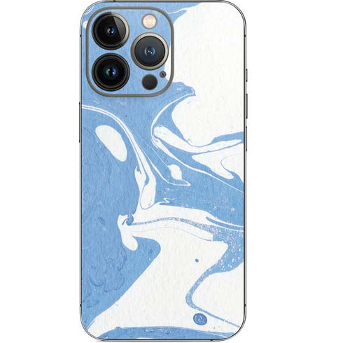 Marbleized Blue iPhone 13 Pro Skin