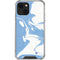 Marbleized Blue iPhone 14 Plus Clear Case
