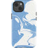 Marbleized Blue iPhone 15 Impact Case