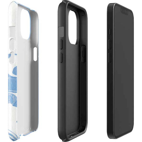 Marbleized Blue iPhone 15 Impact Case