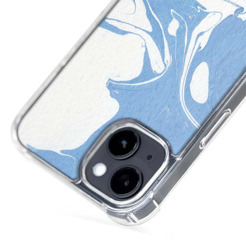 Marbleized Blue iPhone 15 Plus MagSafe Case