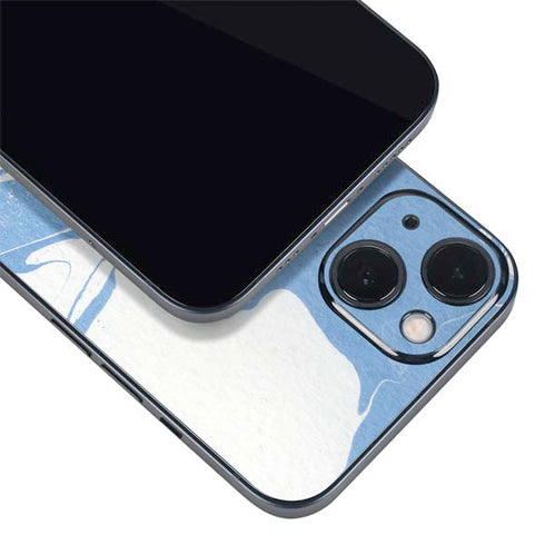 Marbleized Blue iPhone 14 Plus Skin