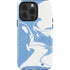 Marbleized Blue iPhone 15 Pro Impact Case