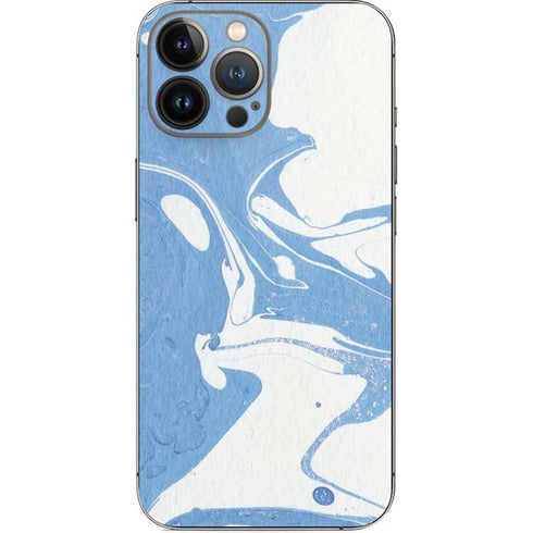 Marbleized Blue iPhone 14 Pro Max Skin