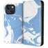 Marbleized Blue iPhone 15 Plus Folio Case