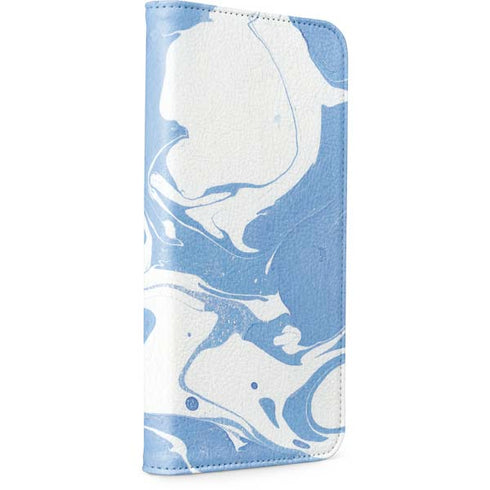 Marbleized Blue iPhone 15 Pro Folio Case