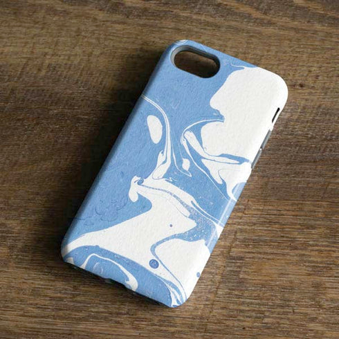 Marbleized Blue iPhone 7 Pro Case