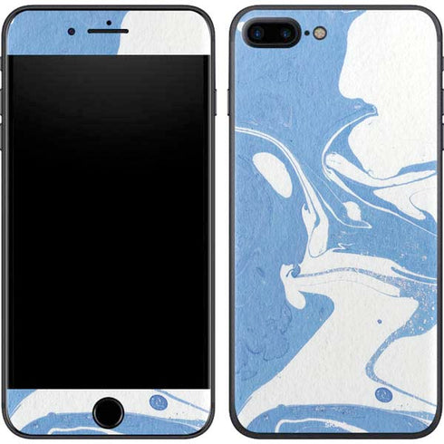 Marbleized Blue iPhone 8 Plus Skin