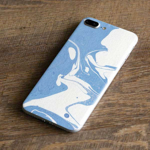 Marbleized Blue iPhone 8 Plus Skin