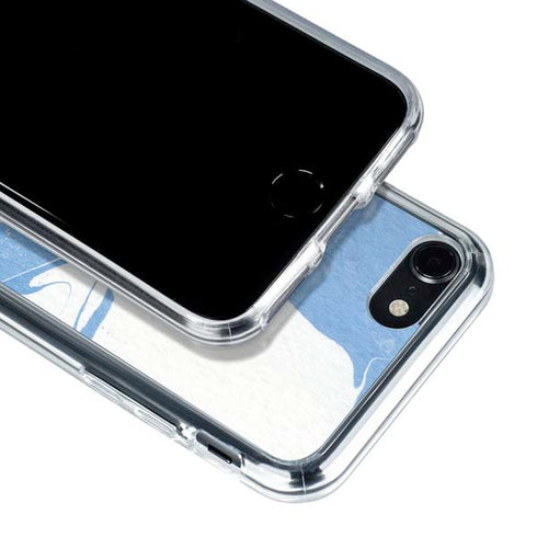 Marbleized Blue iPhone SE (2nd & 3rd Gen) Clear Case