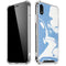 Marbleized Blue iPhone XR Clear Case