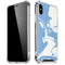 Marbleized Blue iPhone XS Max Clear Case