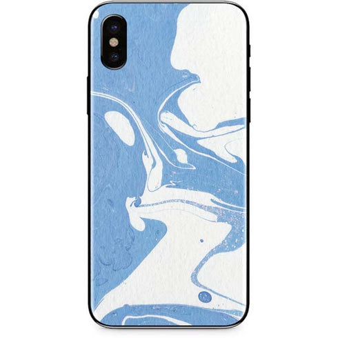 Marbleized Blue iPhone XS Max Skin